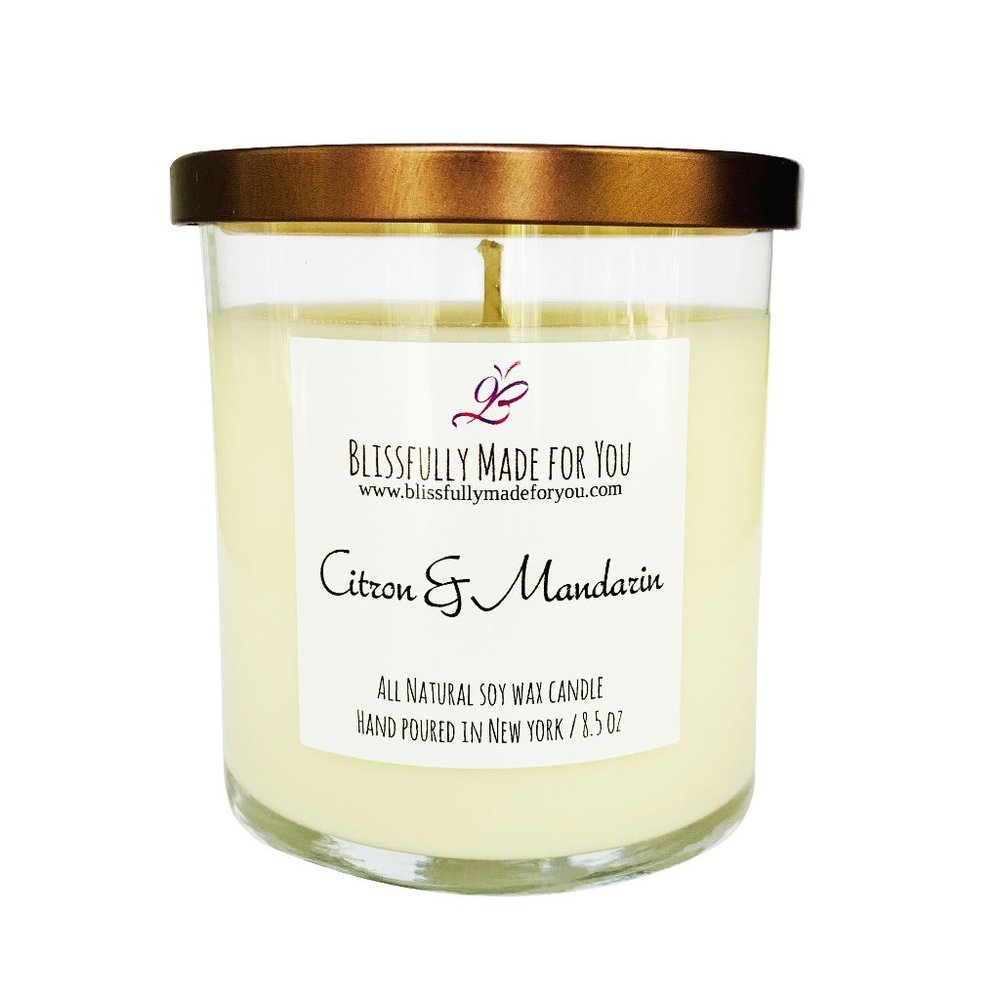 Soy Wax Candle - Citron & Mandarin